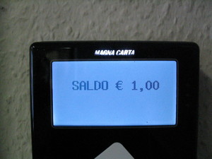 Saldoleser mit Guthabenstand